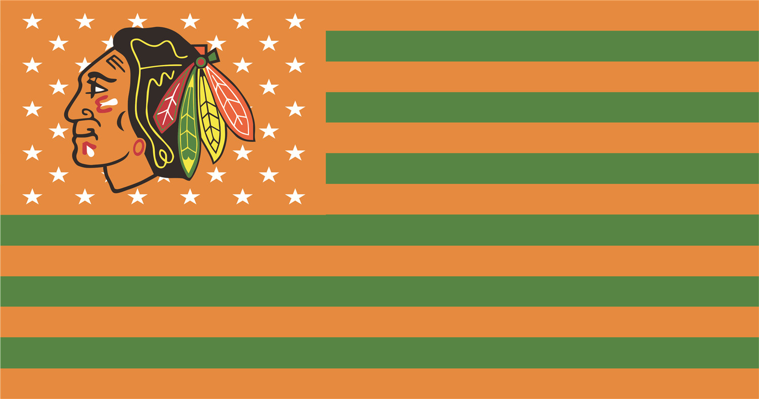 Chicago Blackhawks Flags iron on transfers